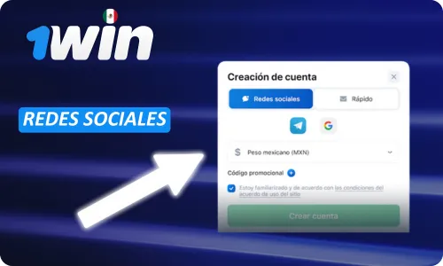 Registro en 1Win México